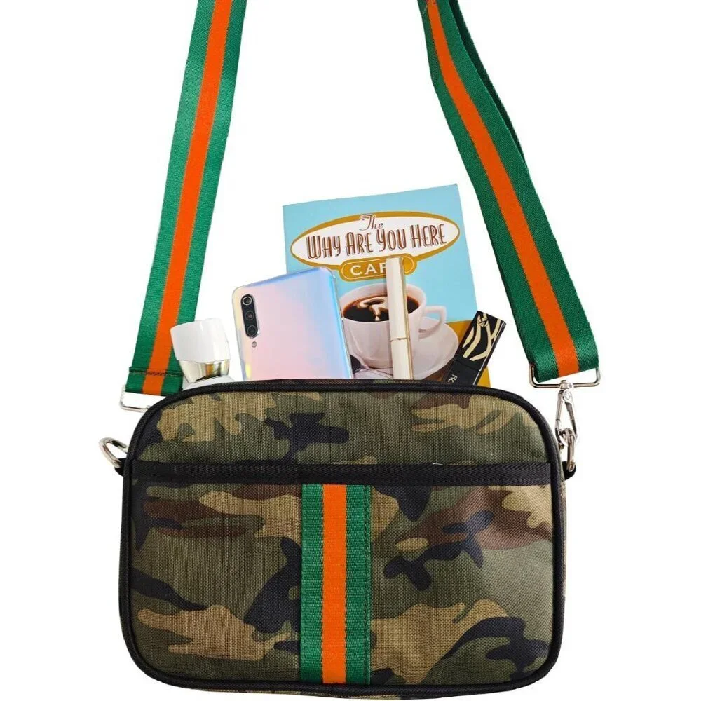 Canvas Small Crossbody Bag Women Mini Purse Adjustable Shoulder Travel